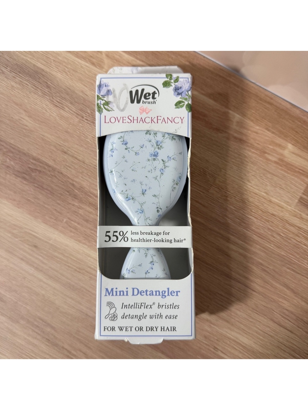 LoveShack Fancy Wet Brush | blue floral